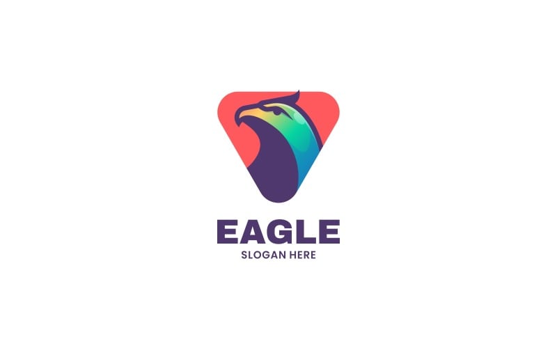 Eagle Simple Mascot Logo Design Logo Template