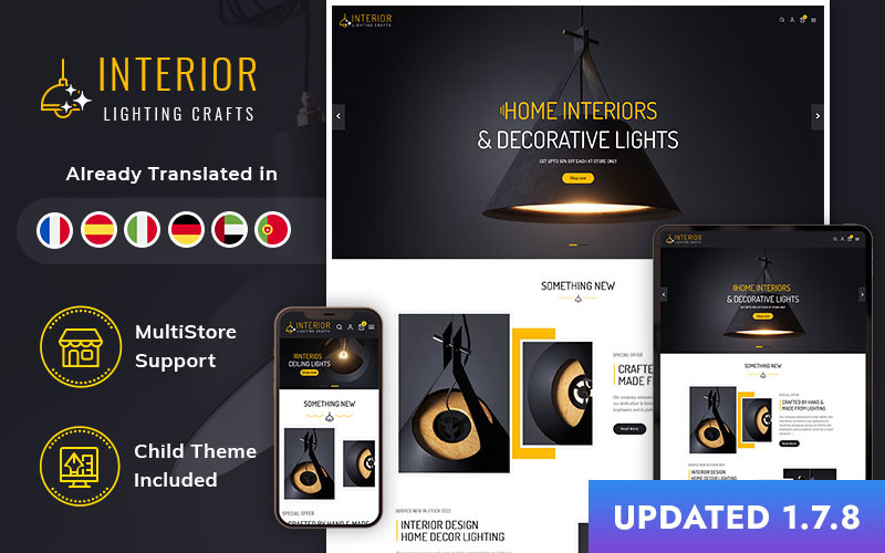 Interior Lighting - A Modern PrestaShop Responsive Theme PrestaShop Theme
