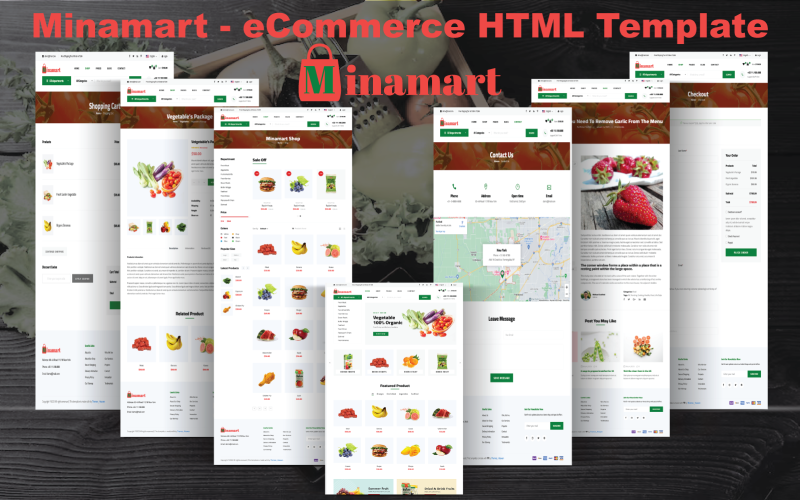 Minamart - eCommerce HTML Template Website Template