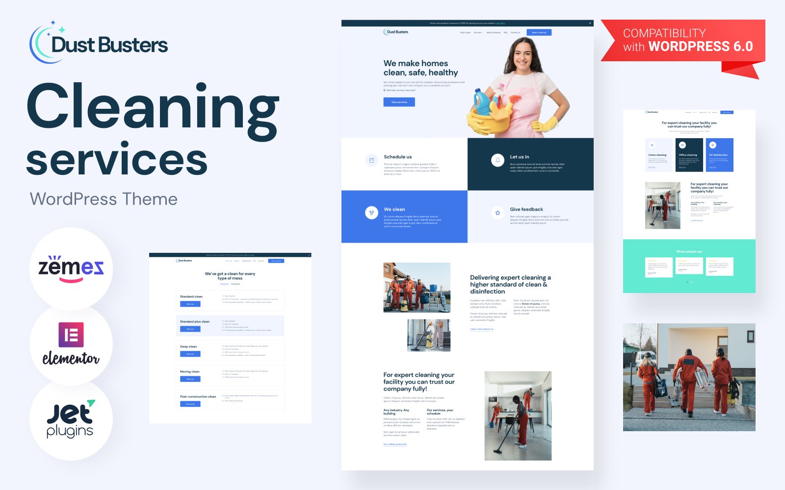 Dust Busters - Cleaning Services Business WordPress Theme