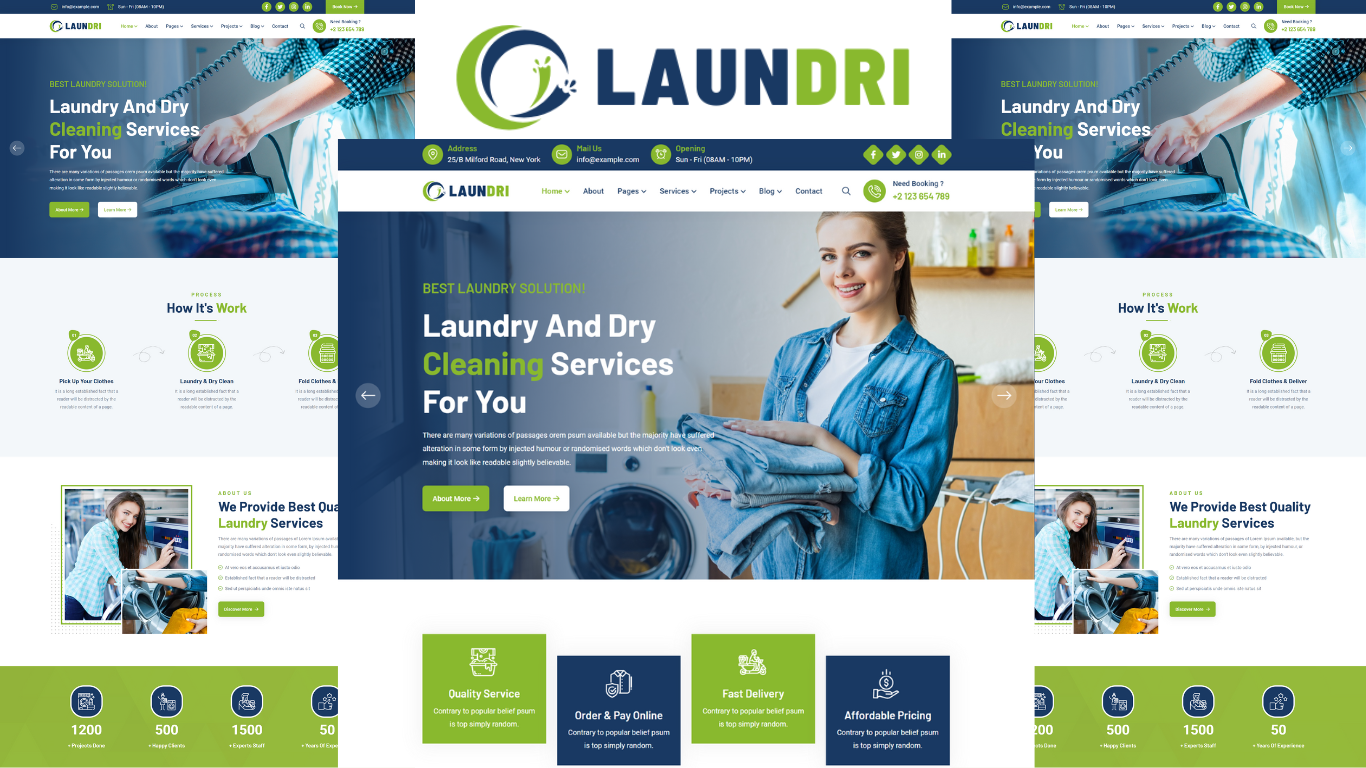 Laundri - Laundry And Dry Cleaning Services HTML5 Template