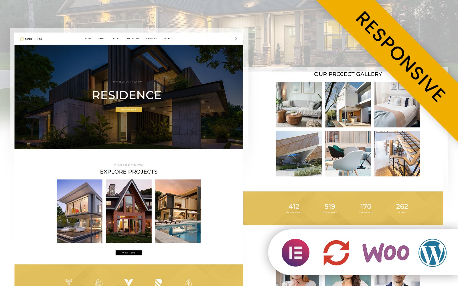 Template #255995 Apartment Architecture Webdesign Template - Logo template Preview