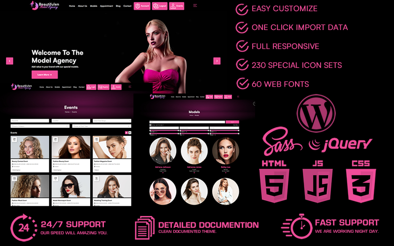 Template #255996 Beauty Career Webdesign Template - Logo template Preview