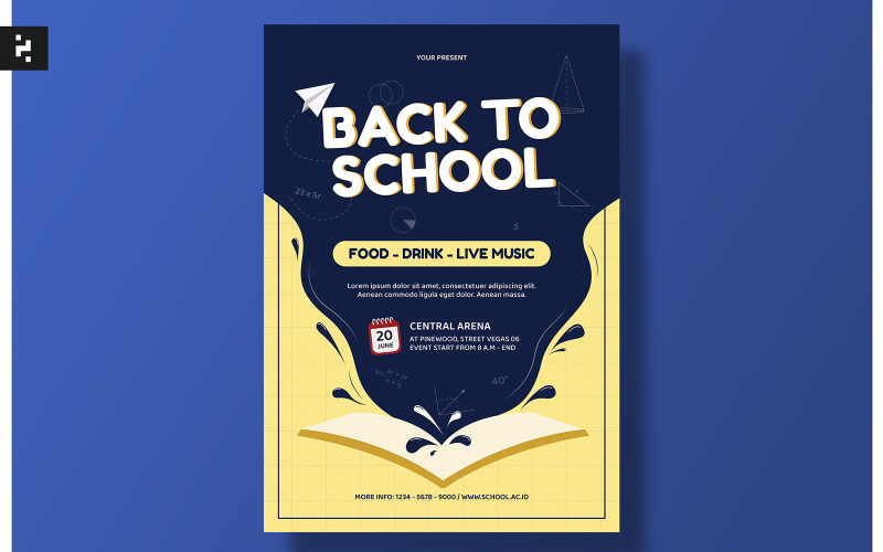 Back to School Flyer Template Corporate Identity
