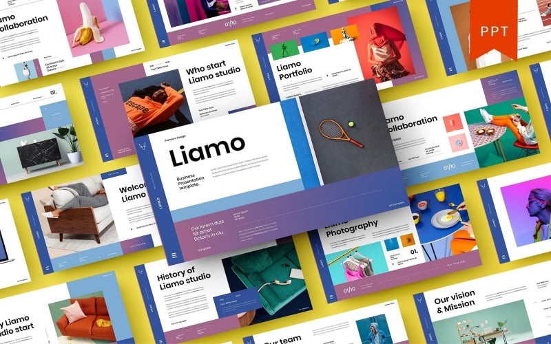 Liamo – Business Keynote Template PowerPoint Template