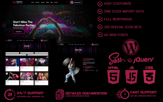Nightbird - Night Club WordPress Theme