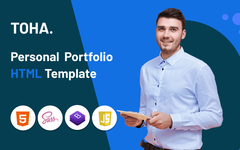 Toha - Personal Portfolio HTML5 Template Landing Page Template