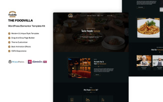 Foodvilla – Restaurant Services WordPress Elementor Template Kit