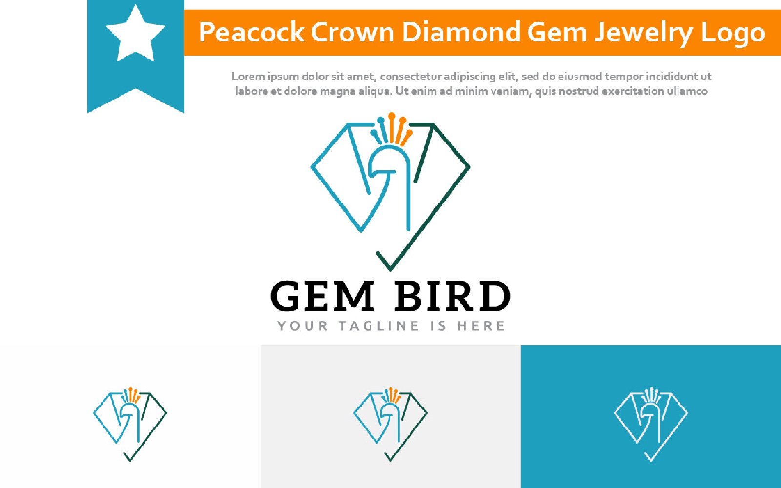 Kit Graphique #256106 Peacock Crown Divers Modles Web - Logo template Preview