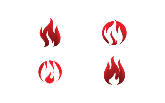 Fire Flame Vector Logo Design Template V11