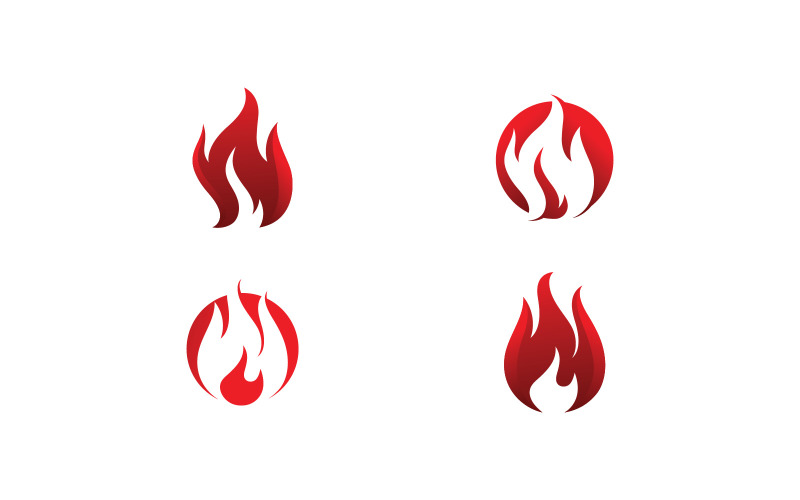 Fire Flame Vector Logo Design Template V11 Logo Template