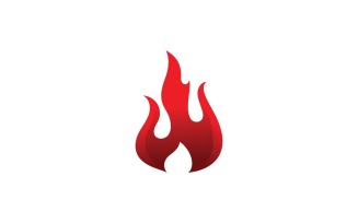 Fire Flame Vector Logo Design Template V1