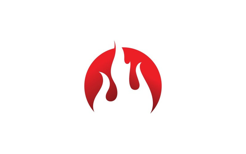 Fire Flame Vector Logo Design Template V5 Logo Template