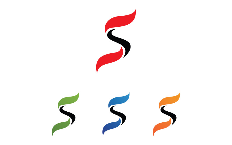 S letter Initial Logo Vector Business Vector V13 Logo Template