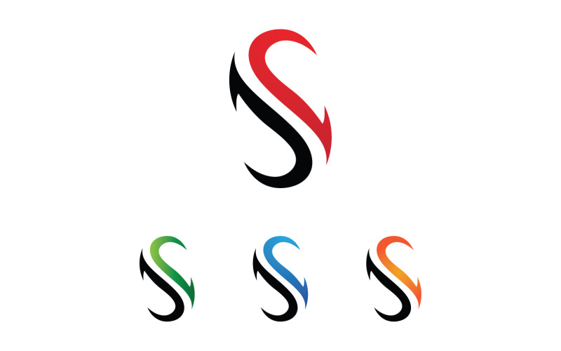 S letter Initial Logo Vector Business Vector V7 Logo Template