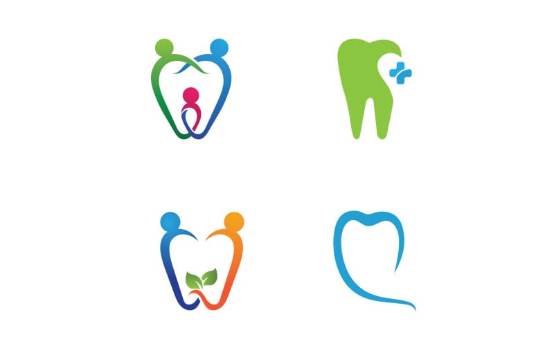 Dental Care Logo Health Vector Symbol Icon V42 Logo Template