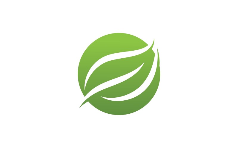 Green Leaf Nature Vector Logo Design Template V10 Logo Template