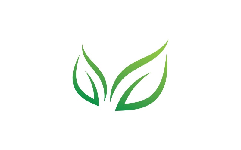 Green Leaf Nature Vector Logo Design Template V11 Logo Template