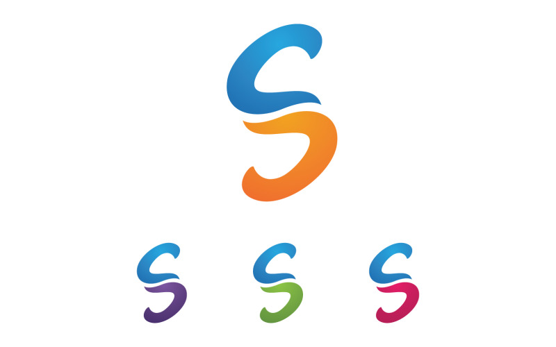 S letter Initial Logo Vector Business Vector V33 Logo Template
