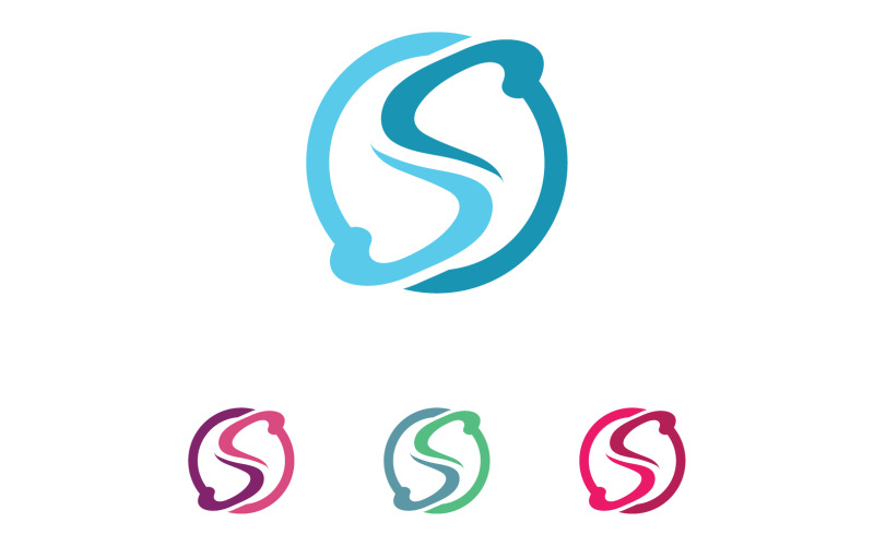 S letter Initial Logo Vector Business Vector V40 Logo Template