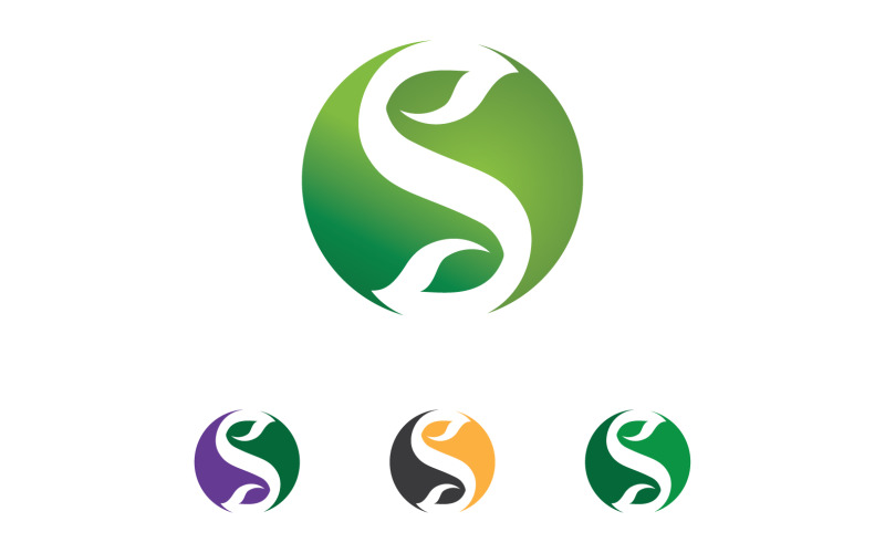 S letter Initial Logo Vector Business Vector V43 Logo Template