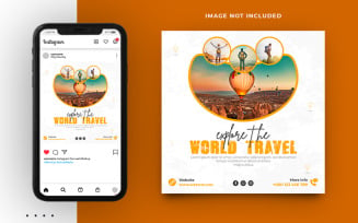 Travel And Tourism Social Media Post Banner Template