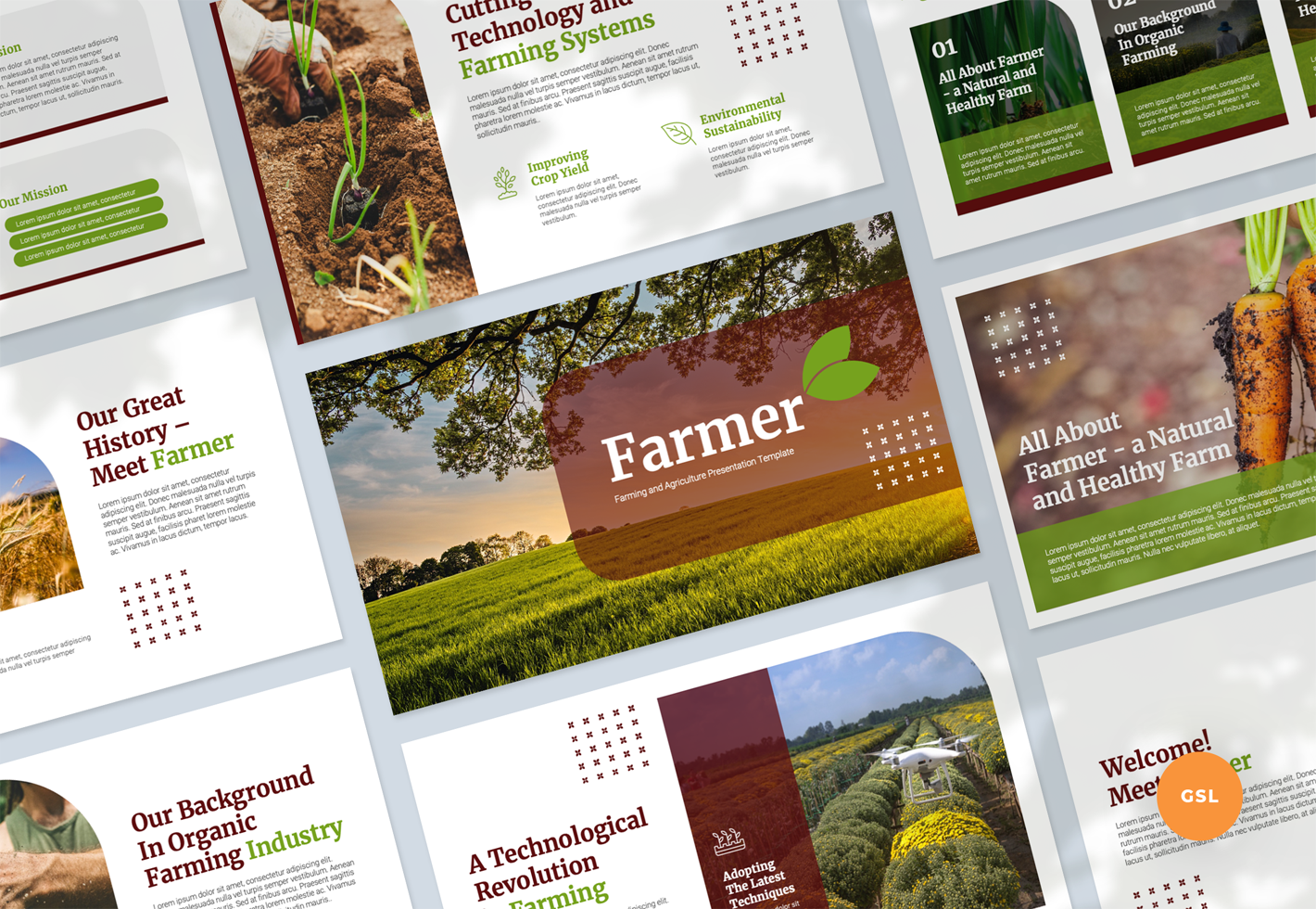 Farming and Agriculture - Presentation Google Slides Template