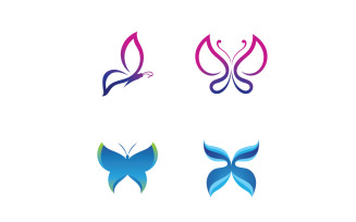 Beauty Butterfly Vector Logo Design V16