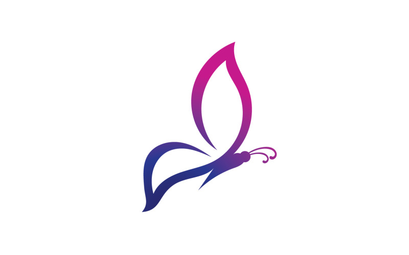 Beauty Butterfly Vector Logo Design V3 Logo Template