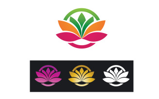 Vector Lotus Flower Logo And symbol V10
