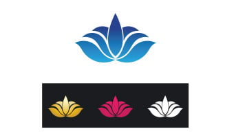 Vector Lotus Flower Logo And symbol V12