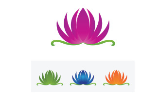 Vector Lotus Flower Logo And symbol V14