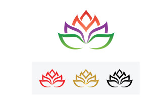 Vector Lotus Flower Logo And symbol V15