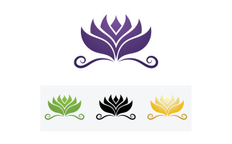 Vector Lotus Flower Logo And symbol V16