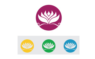 Vector Lotus Flower Logo And symbol V17