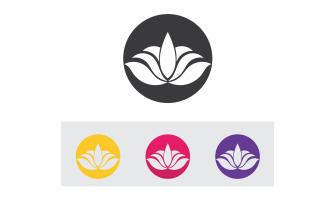 Vector Lotus Flower Logo And symbol V21