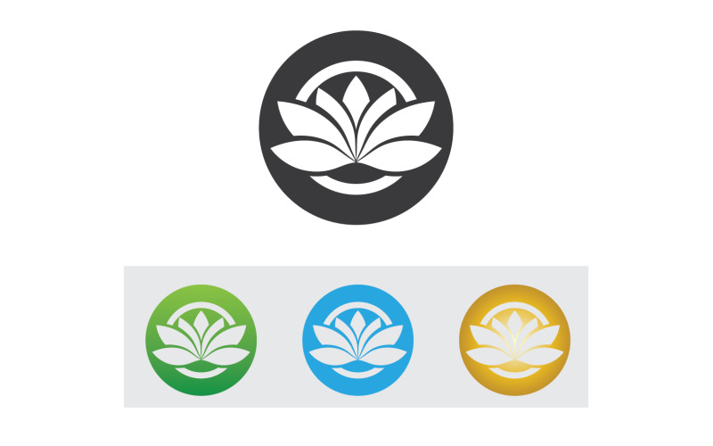 Vector Lotus Flower Logo And symbol V25 Logo Template