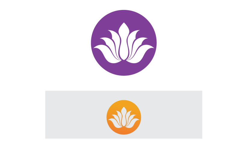 Vector Lotus Flower Logo And symbol V28 Logo Template