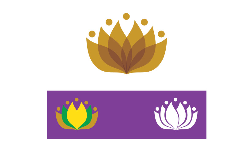 Vector Lotus Flower Logo And symbol V2 Logo Template