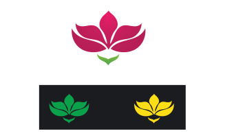 Vector Lotus Flower Logo And symbol V7