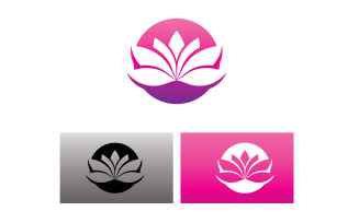 Vector Lotus Flower Logo And symbol V9