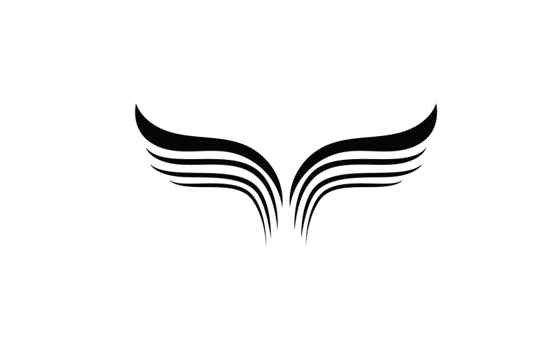 Wing Falcon Bird Eagle Logo And Symbol Vector V4 Logo Template
