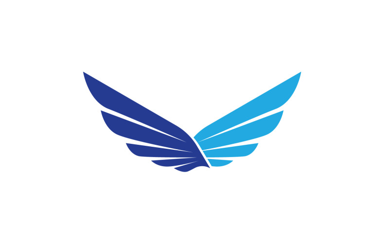 Wing Falcon Bird Eagle Logo And Symbol Vector V7 Logo Template