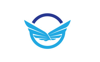 Wing Falcon Bird Eagle Logo And Symbol Vector V9