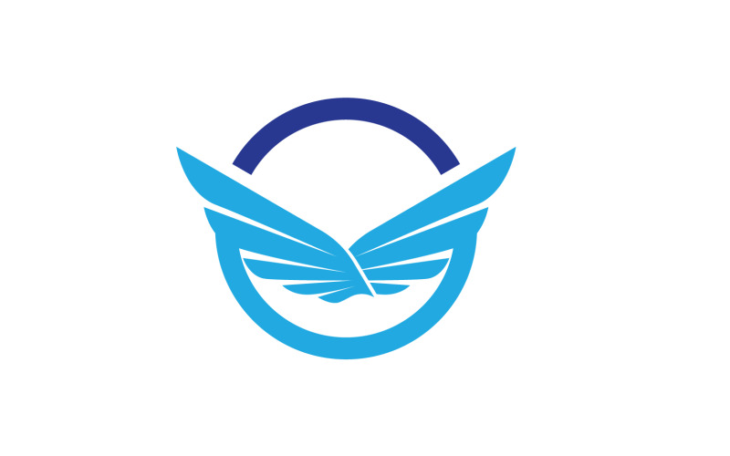 Wing Falcon Bird Eagle Logo And Symbol Vector V9 Logo Template
