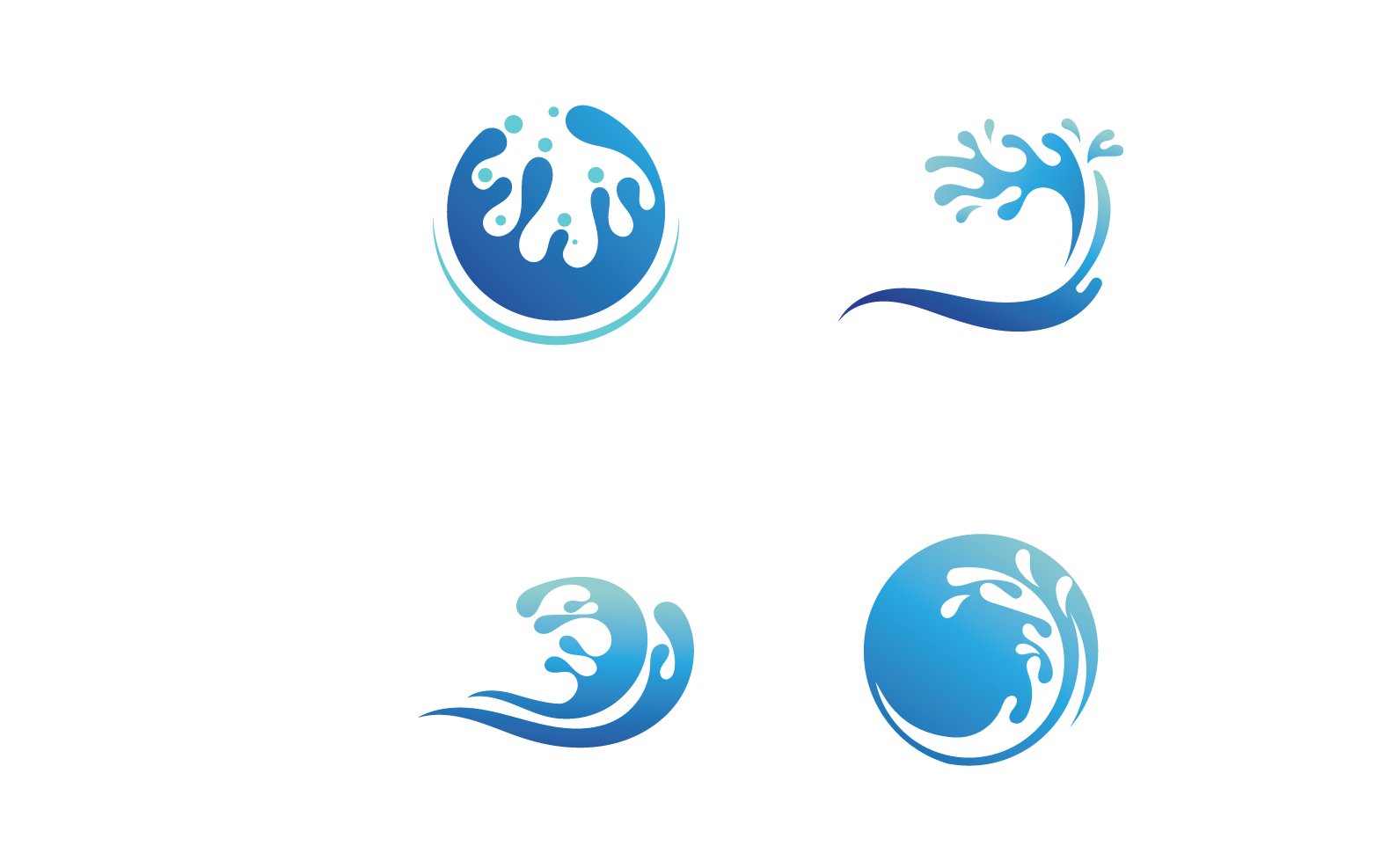 Template #256497 Water Vector Webdesign Template - Logo template Preview