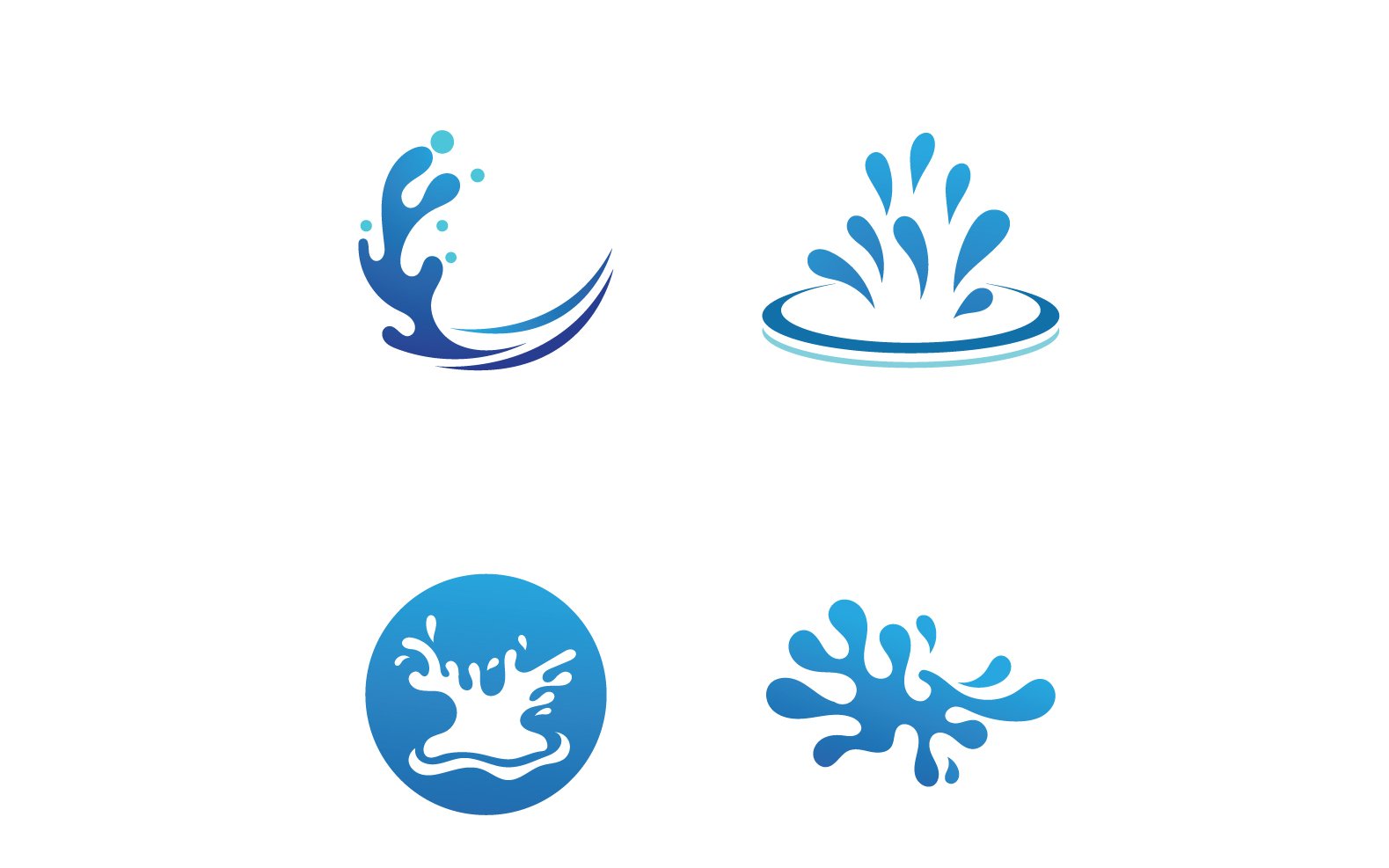 Template #256498 Water Vector Webdesign Template - Logo template Preview