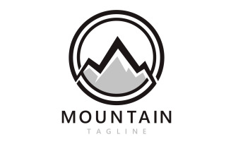 Mountain Landscape Logo And Symbol Vector V2