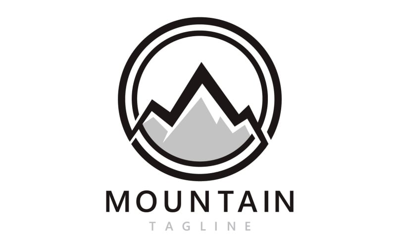 Mountain Landscape Logo And Symbol Vector V2 Logo Template
