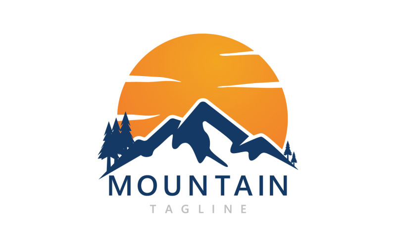 Mountain Landscape Logo And Symbol Vector V3 Logo Template